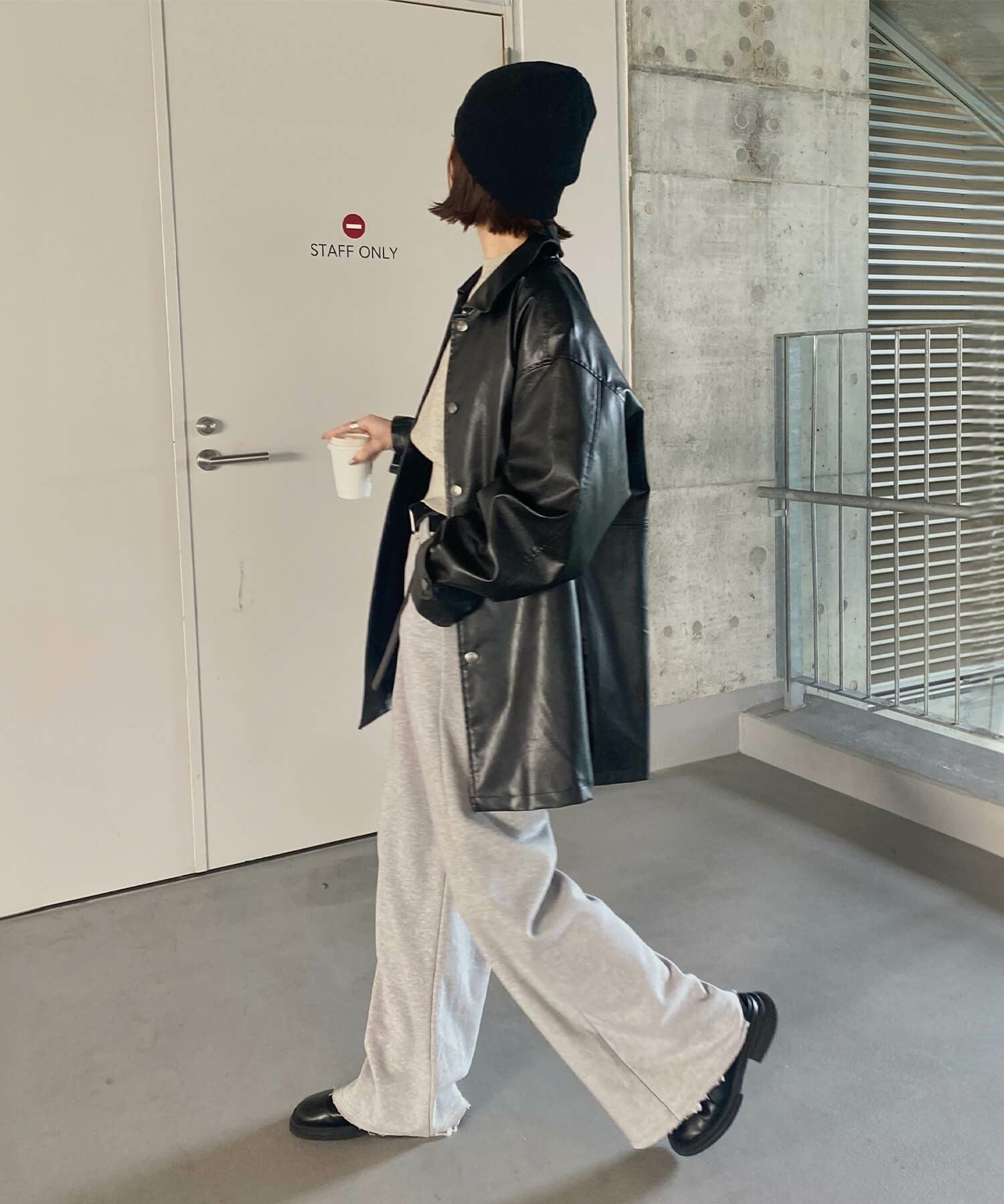 ワンタックワイドスウェットパンツ | One tuck wide sweat pants