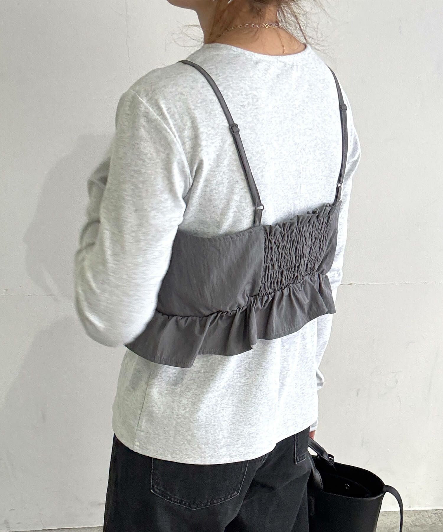 ビスチェ&スリットロンTセット | Buistier & slit long tee set