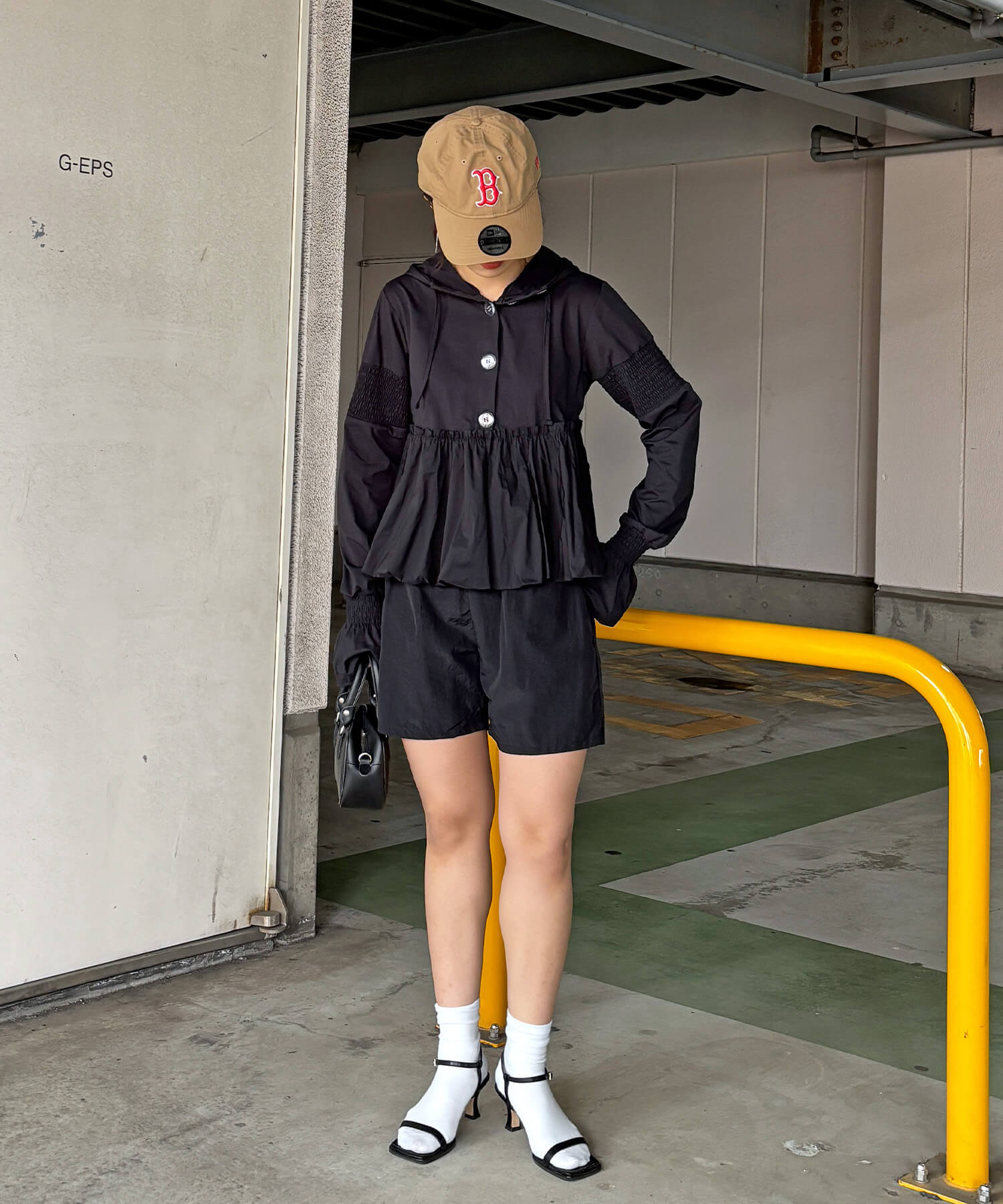 UVカットペプラムフーディ | UV cut peplum hoodie (comochi original)