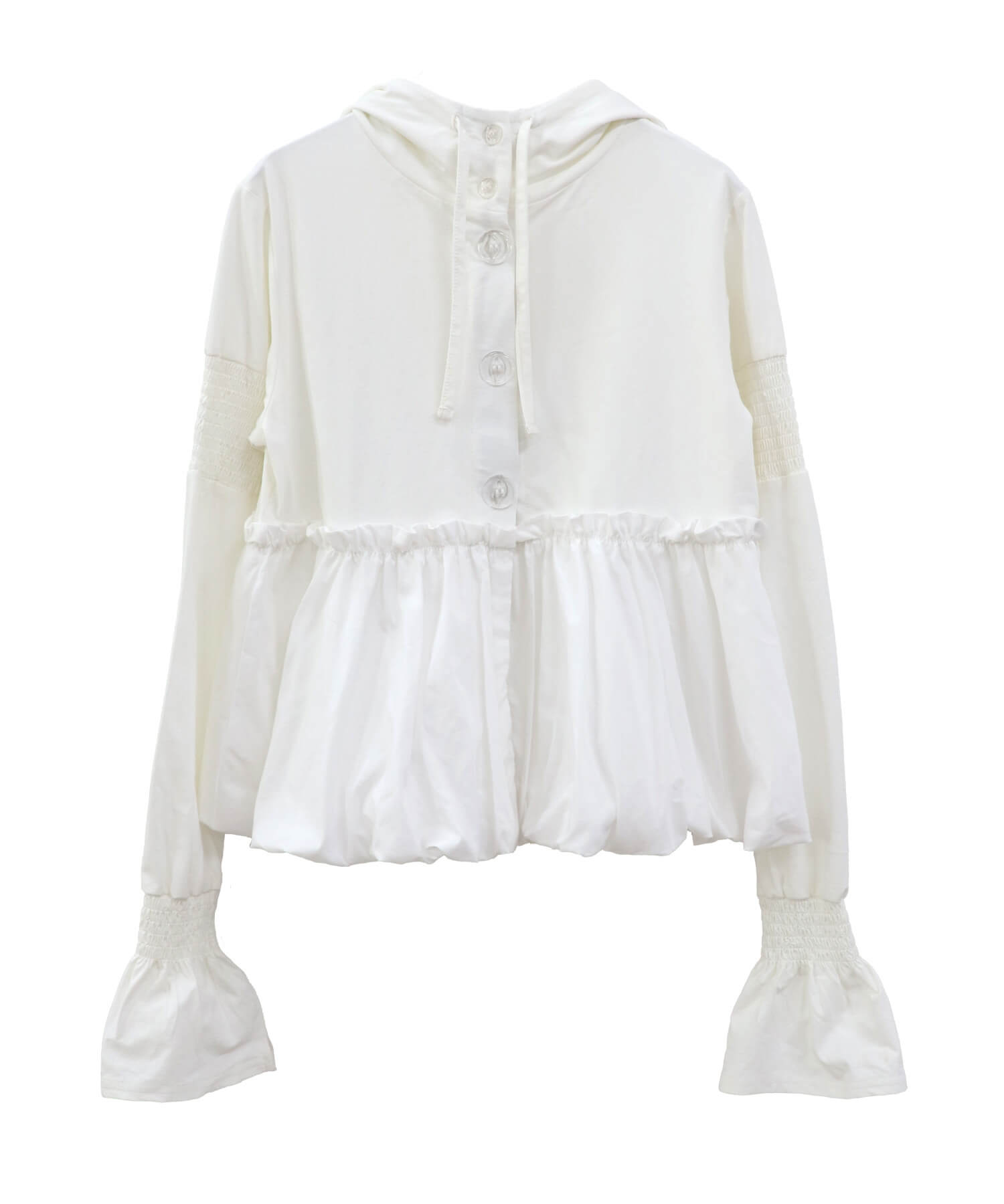 UVカットペプラムフーディ | UV cut peplum hoodie (comochi original)