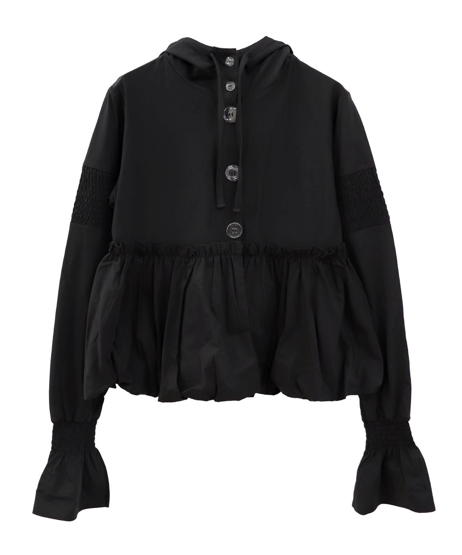 UVカットペプラムフーディ | UV cut peplum hoodie (comochi original)