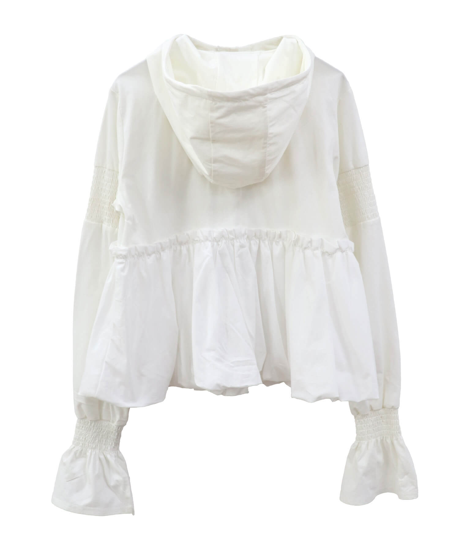 UVカットペプラムフーディ | UV cut peplum hoodie (comochi original)