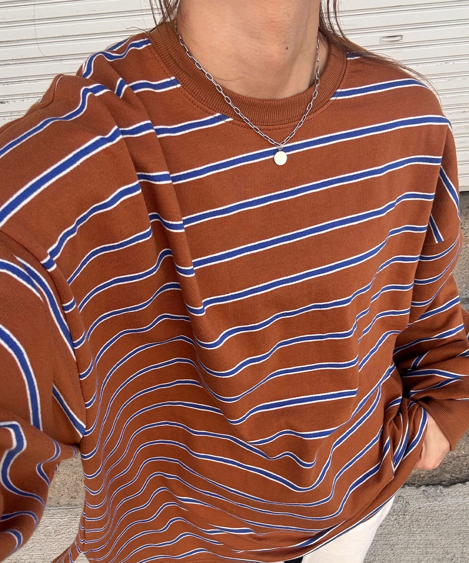 マルチボーダーロングTシャツ | Multi border long tee (chiica select)