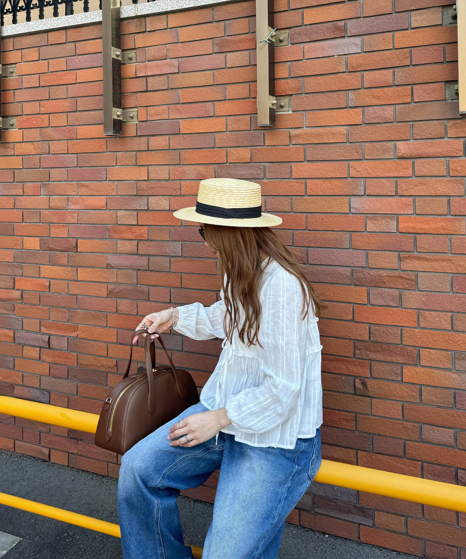 フロントリボンシアーブラウス | Front ribbon sheer blouse (chiica