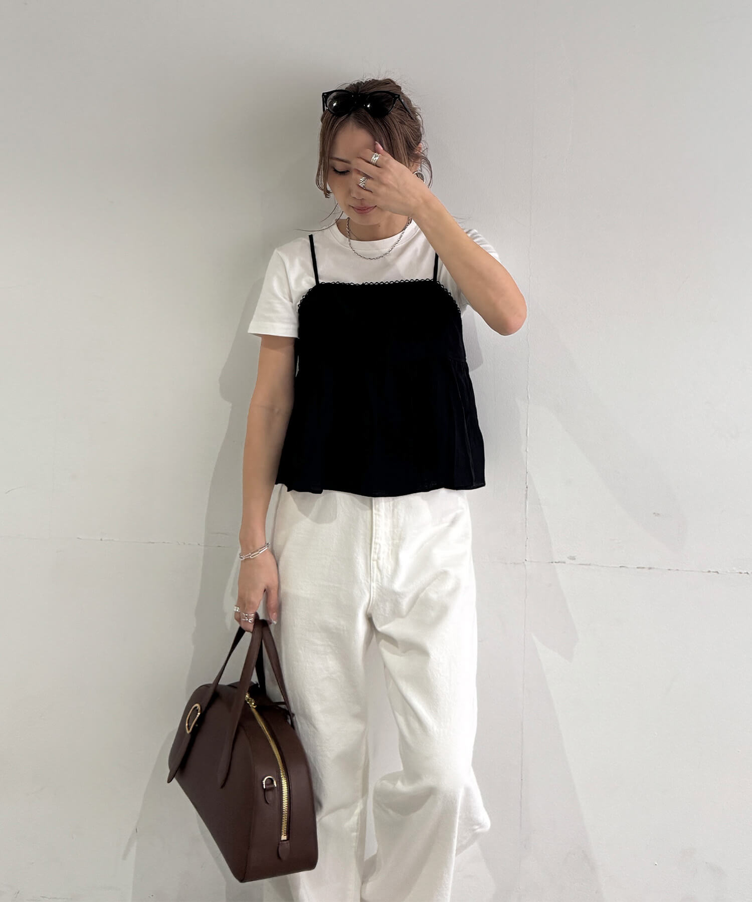 バックリボンキャミソールビスチェ | Back ribbon camisole bustier