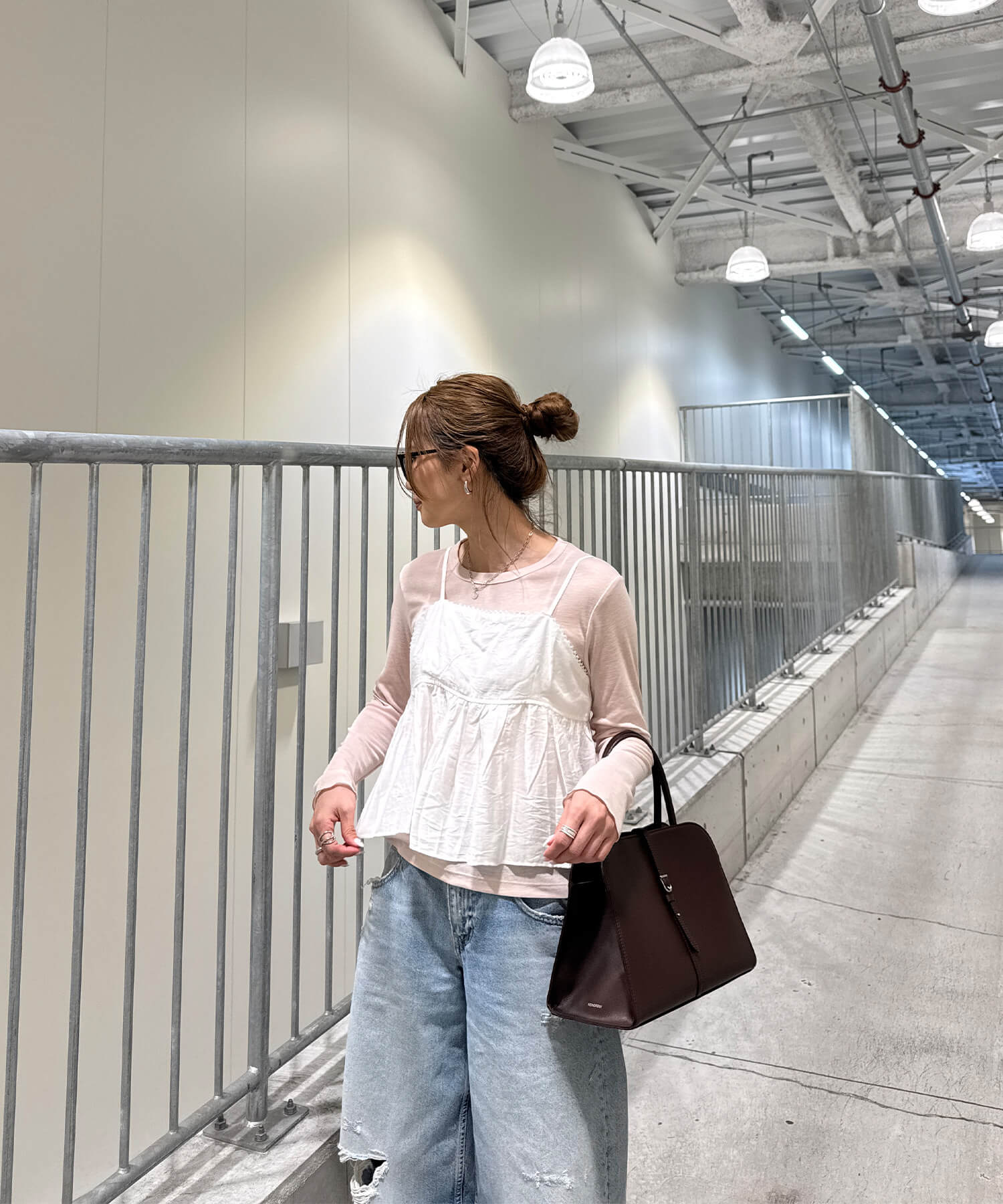 バックリボンキャミソールビスチェ | Back ribbon camisole bustier