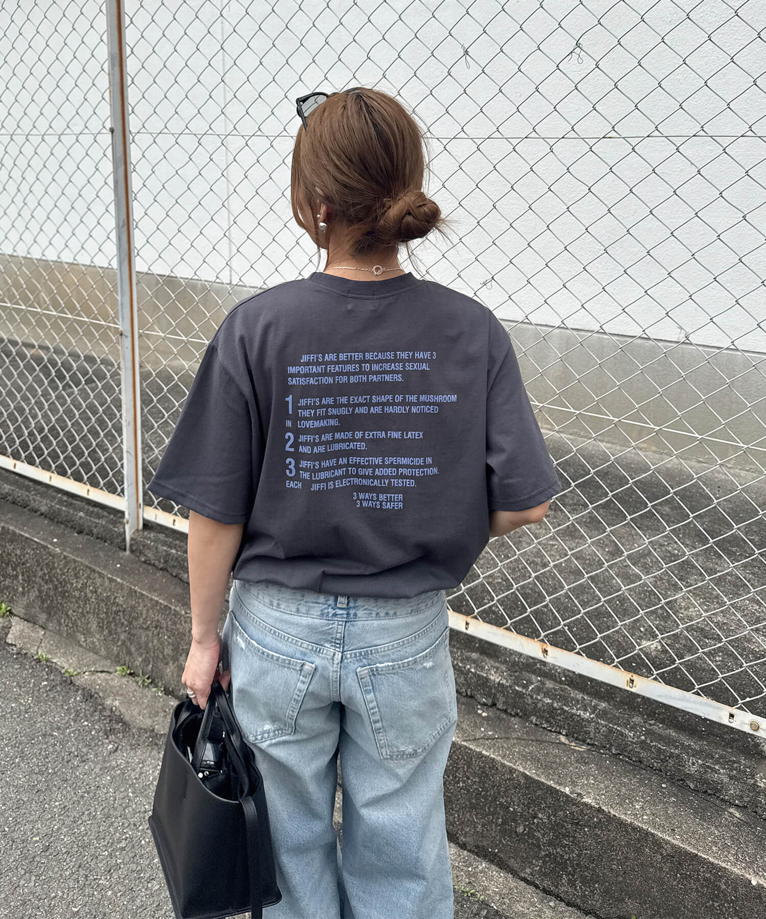 バックレタリングプリントオーバーTシャツ | Back lettering print