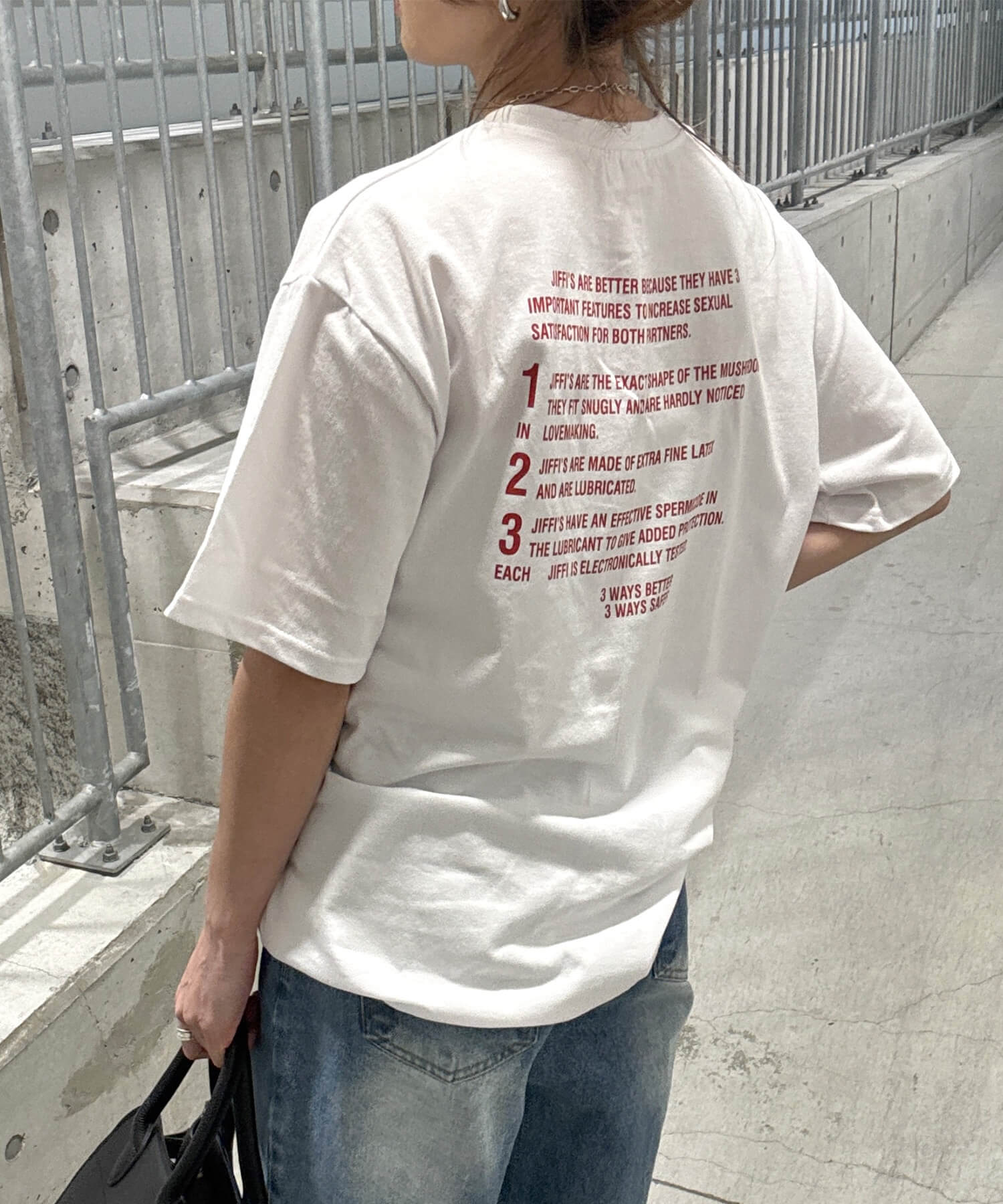 バックレタリングプリントオーバーTシャツ | Back lettering print