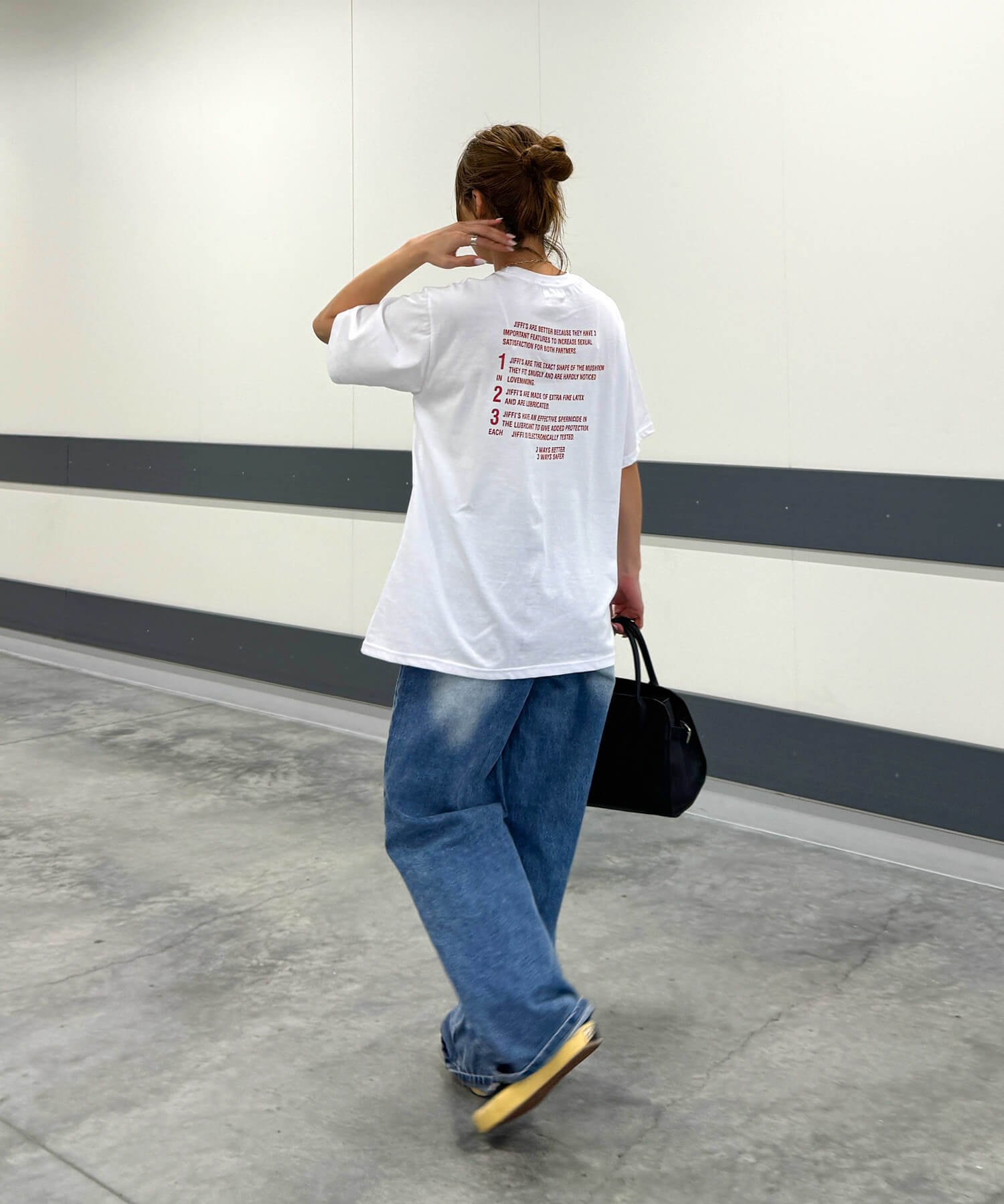 バックレタリングプリントオーバーTシャツ | Back lettering print