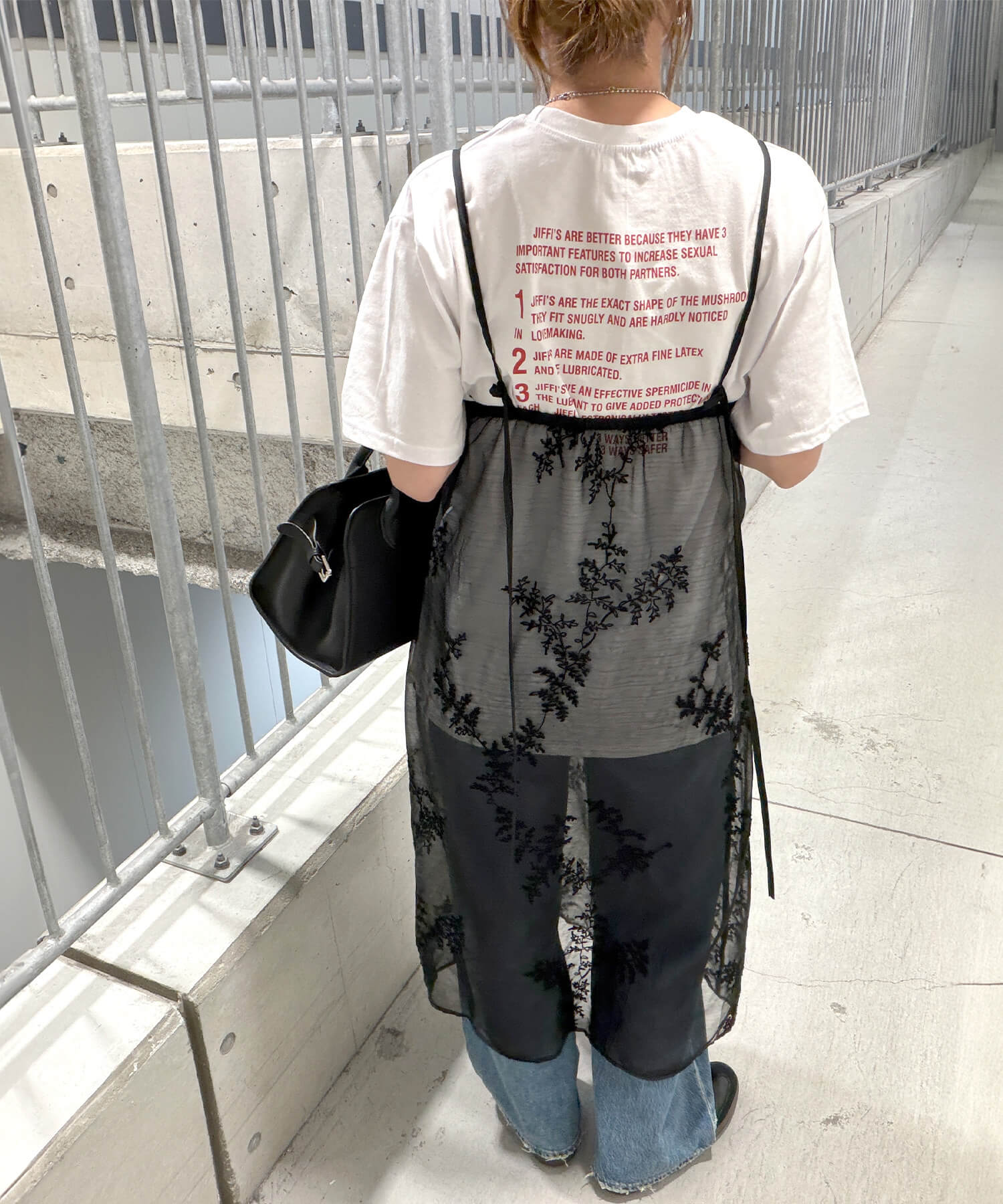 刺繍レースキャミソールワンピース | Embroidery lace camisole one
