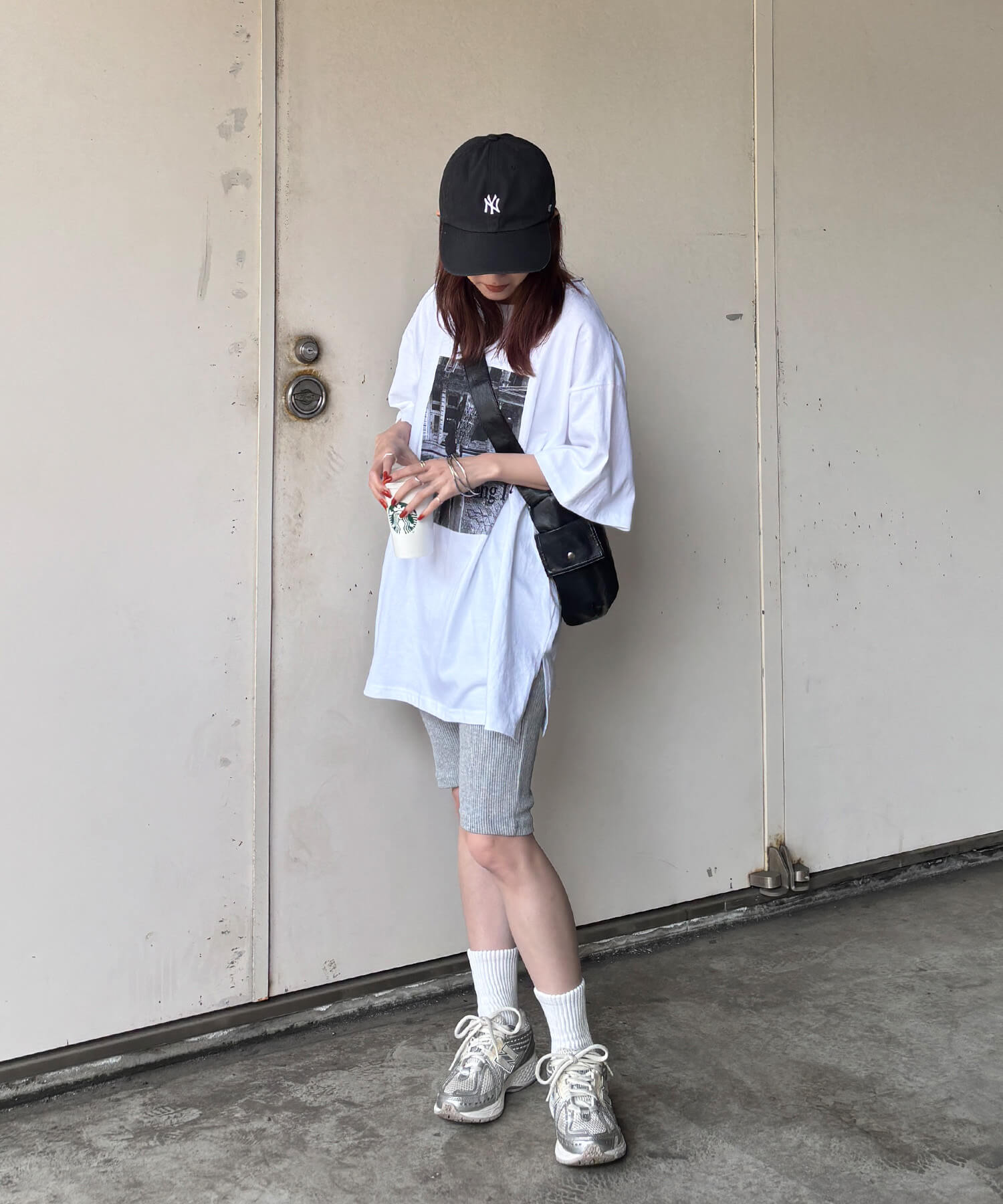 リブバイカーパンツ | Rib biker pants (isook select)