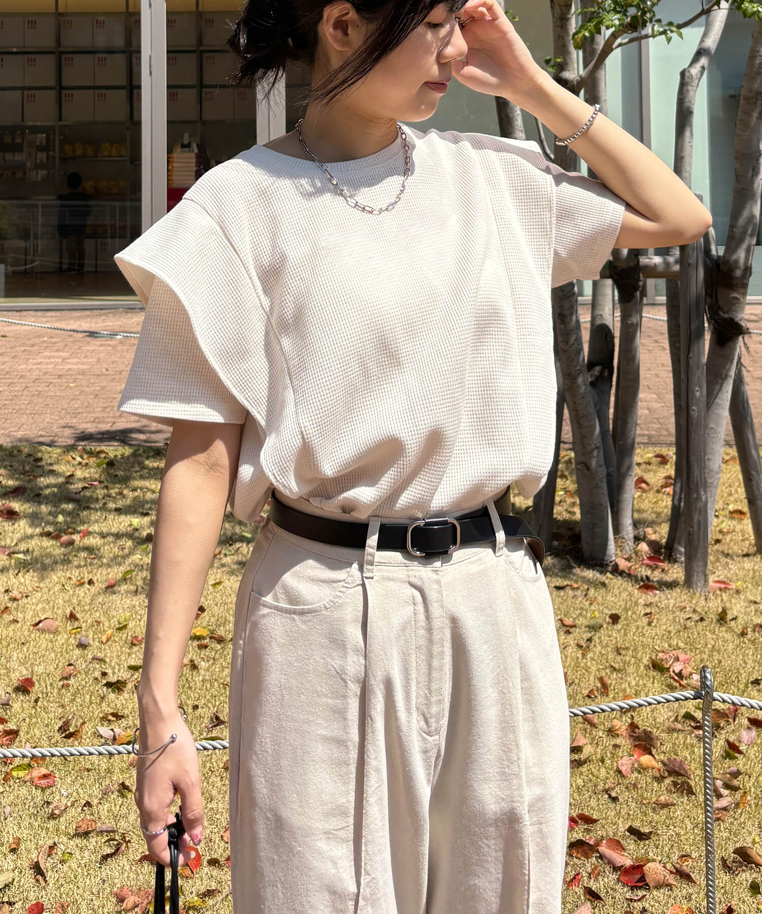 styling/ ラッフルショルダートップス styling/（スタイリング）の「ラッフルショルダートップス（シャツ