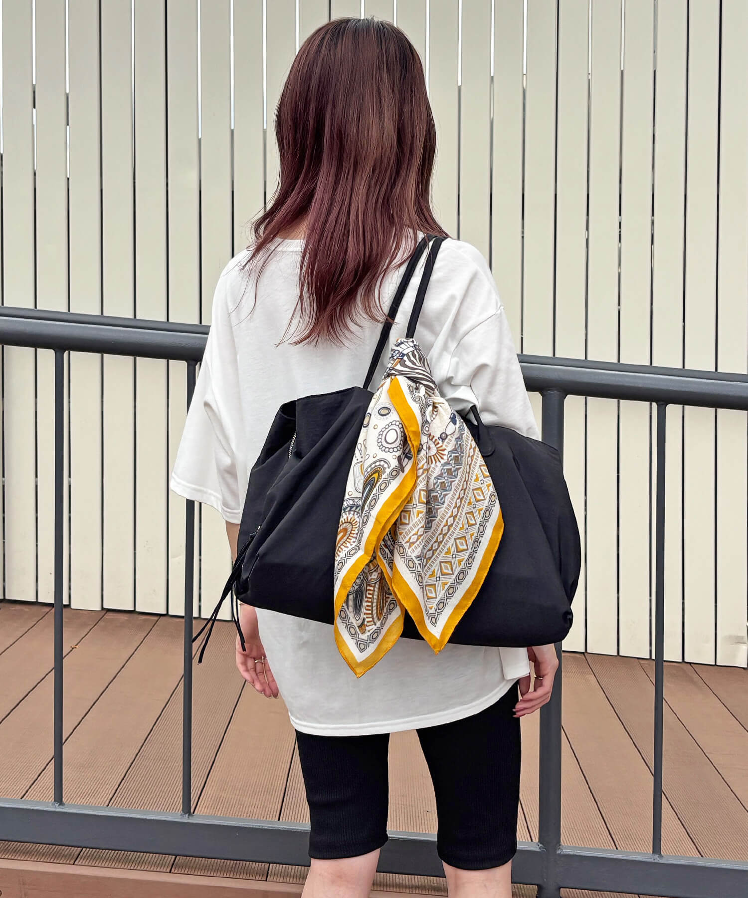マルチポケットナイロンビッグトートバッグ | Multi pocket nylon big