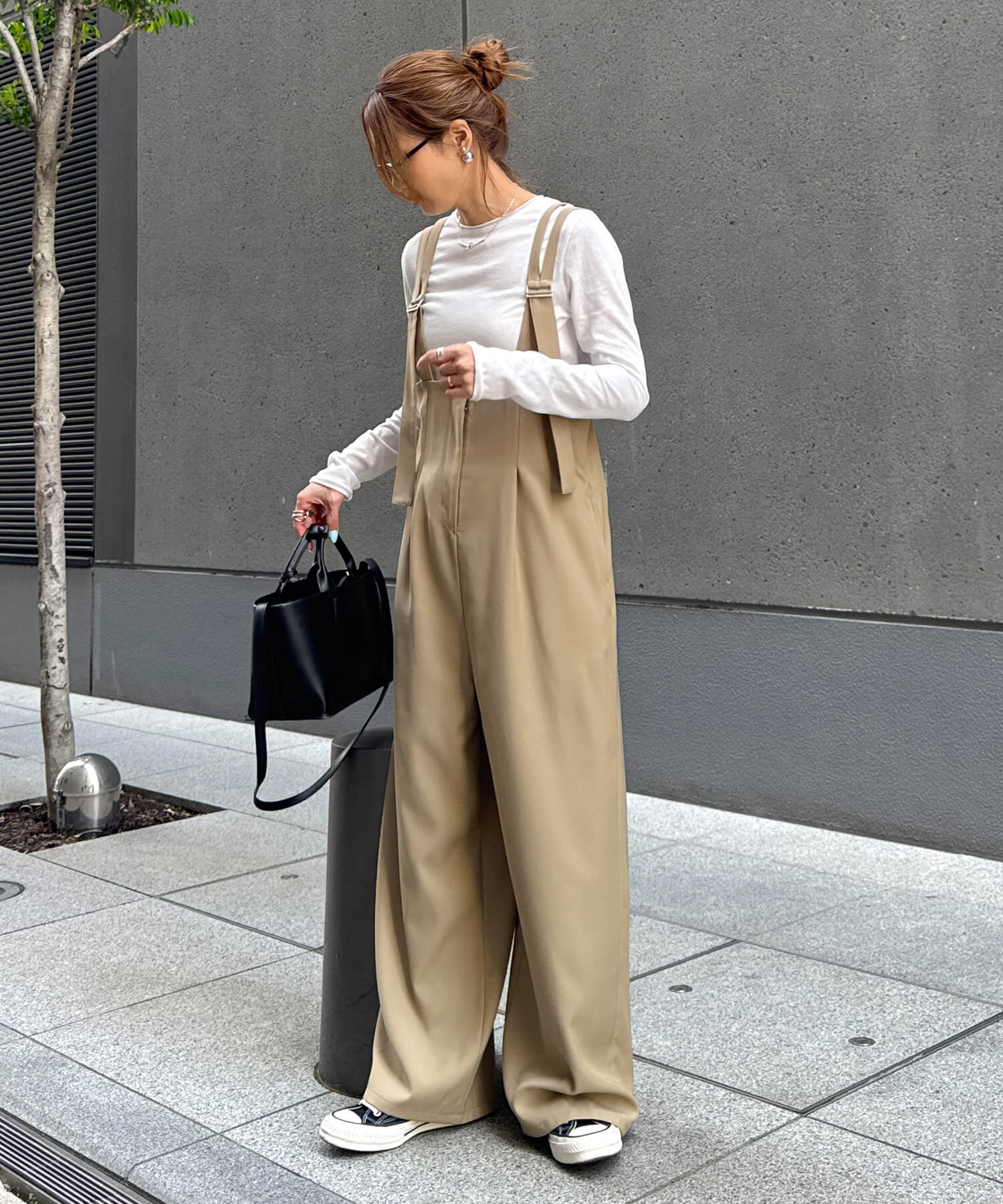 ダブルストラップサロペットパンツ | Double strap salopette pants