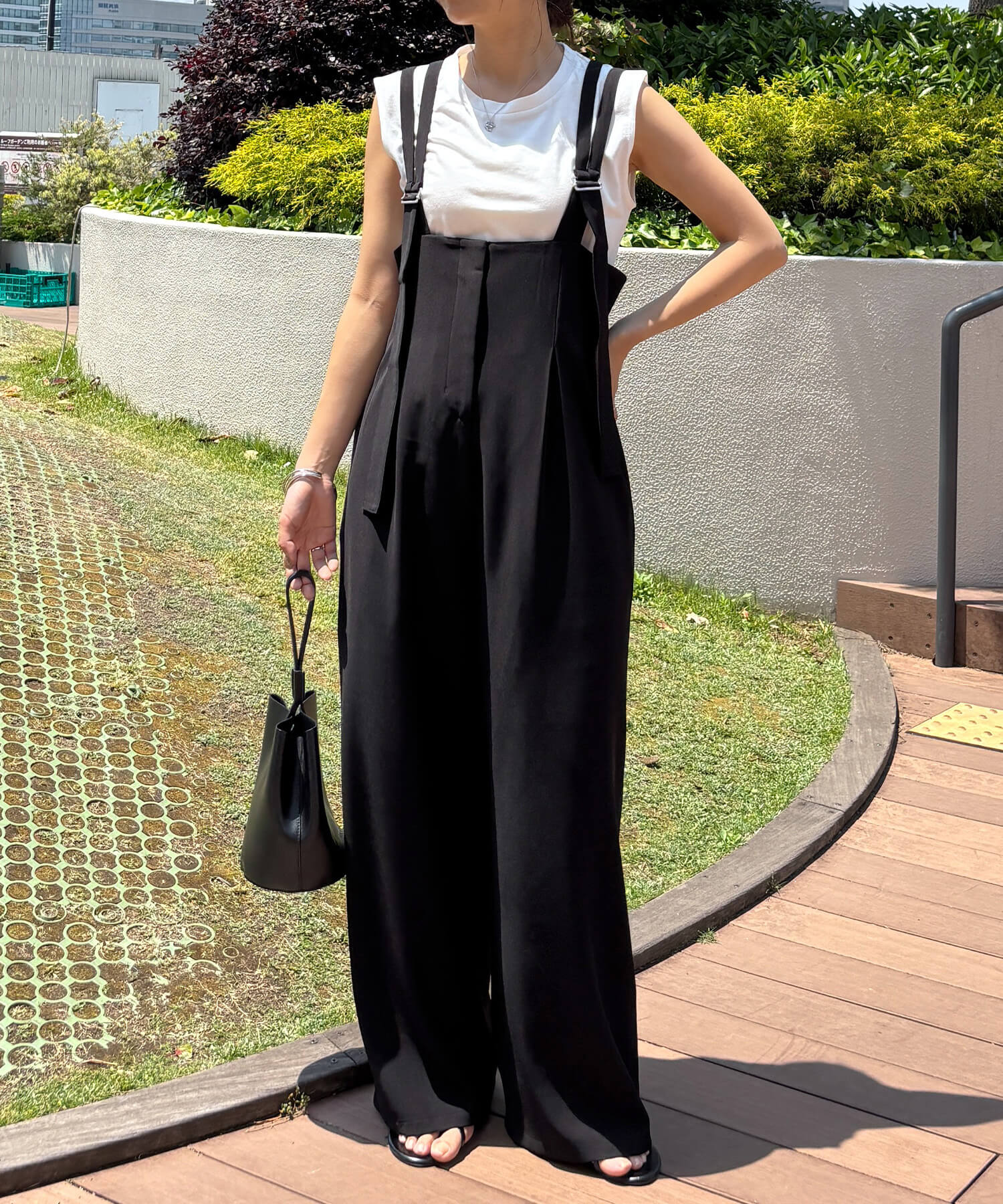 ダブルストラップサロペットパンツ | Double strap salopette pants