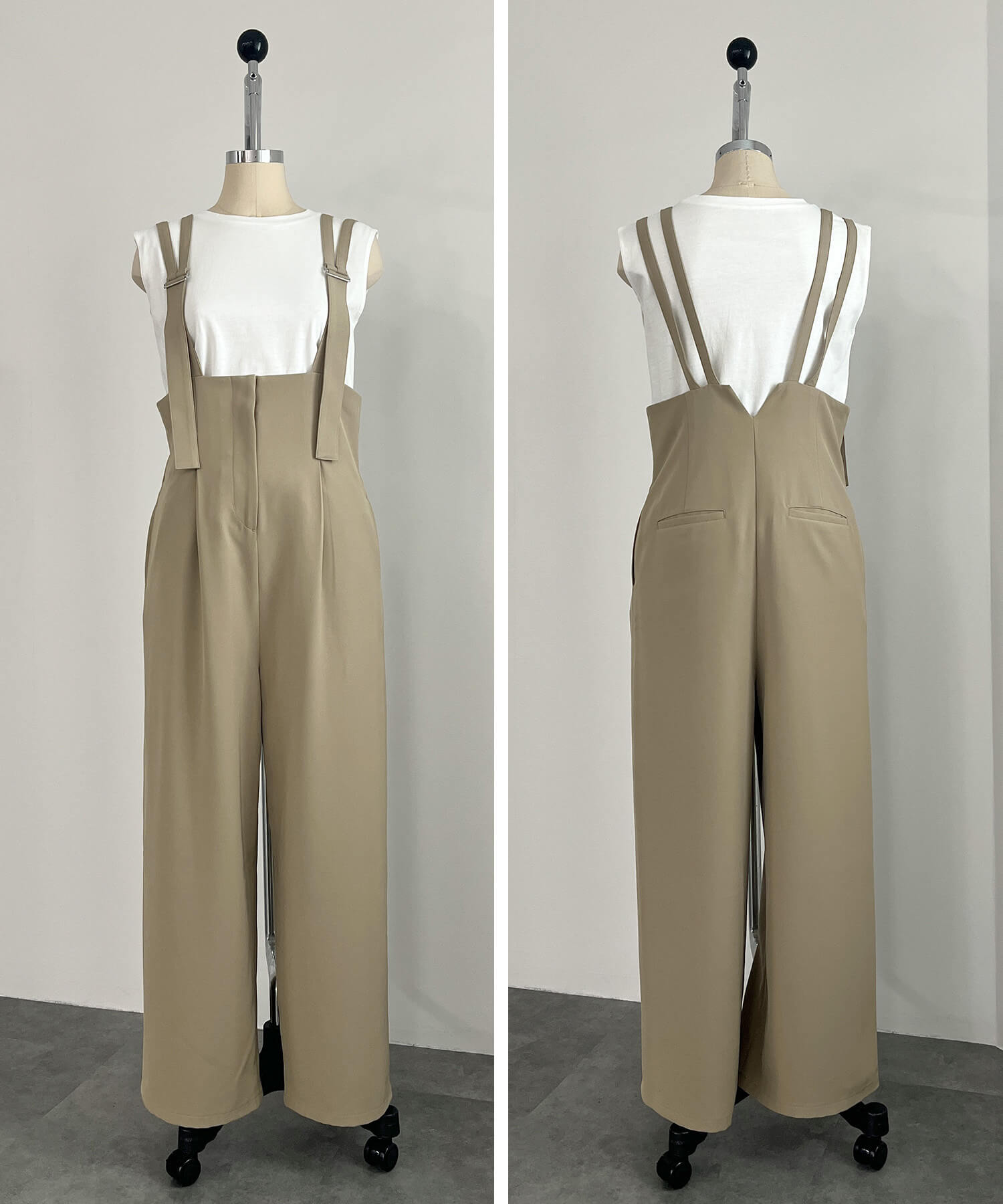 ダブルストラップサロペットパンツ | Double strap salopette pants