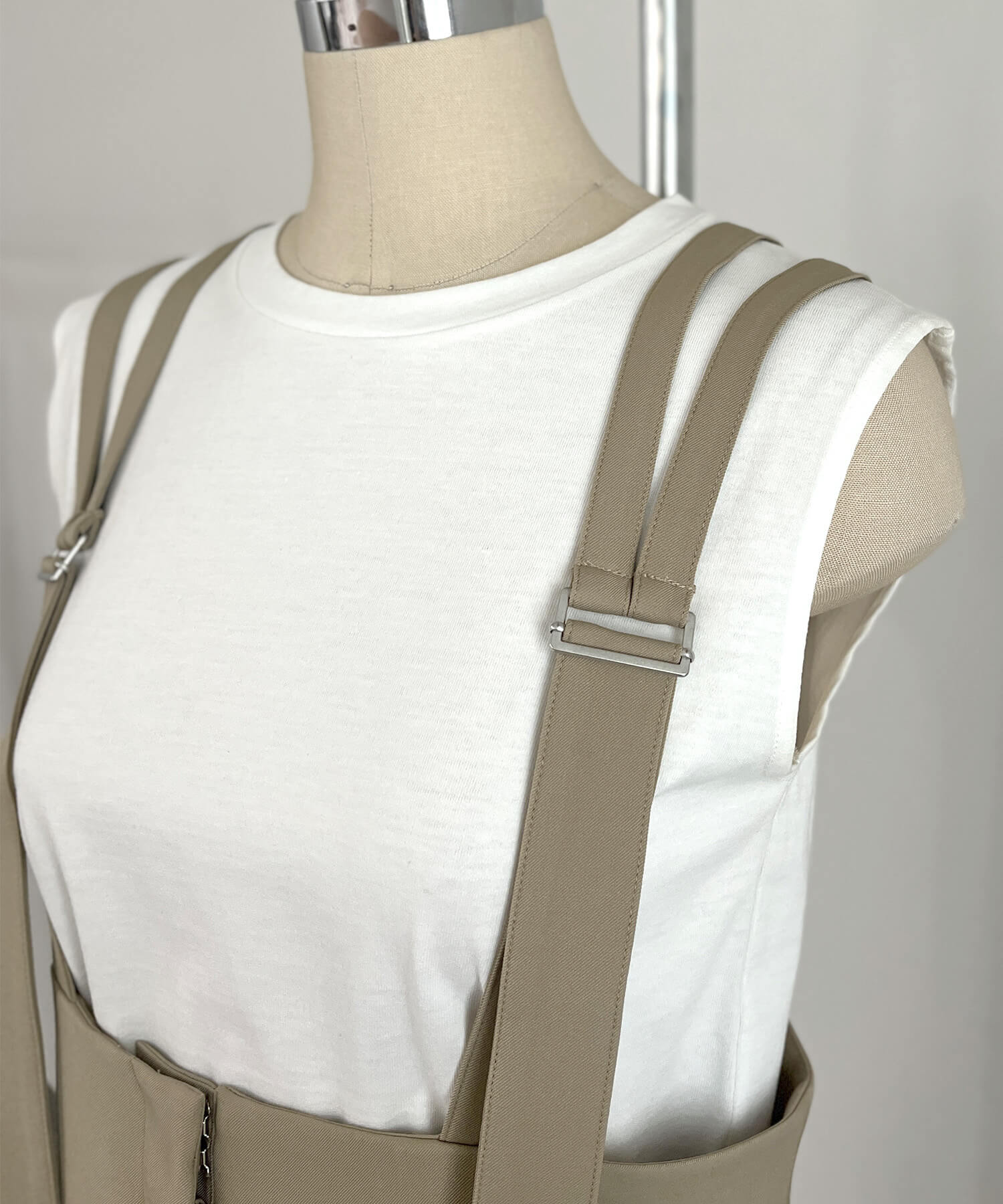 ダブルストラップサロペットパンツ | Double strap salopette pants