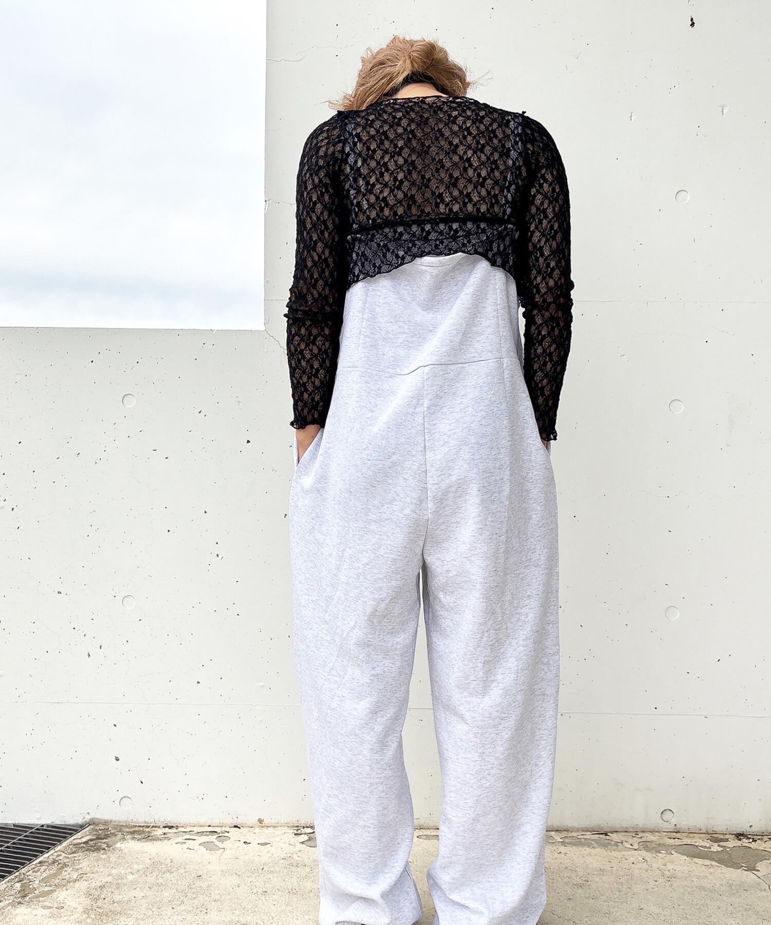 シアーレースボレロカーディガン | Sheer lace bolero cardigan