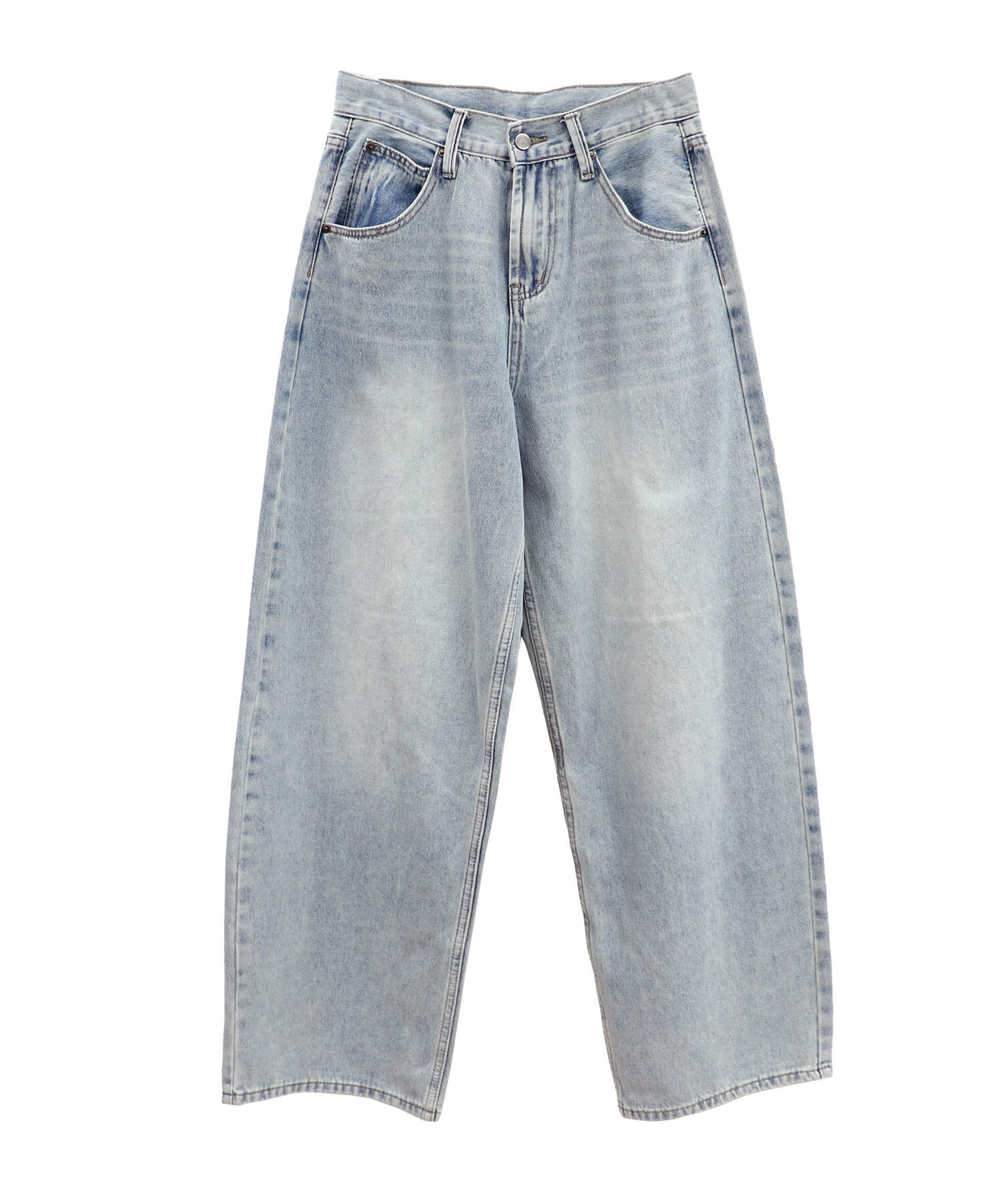 ヴィンテージウォッシュワイドデニム | Vintage wash wide denim