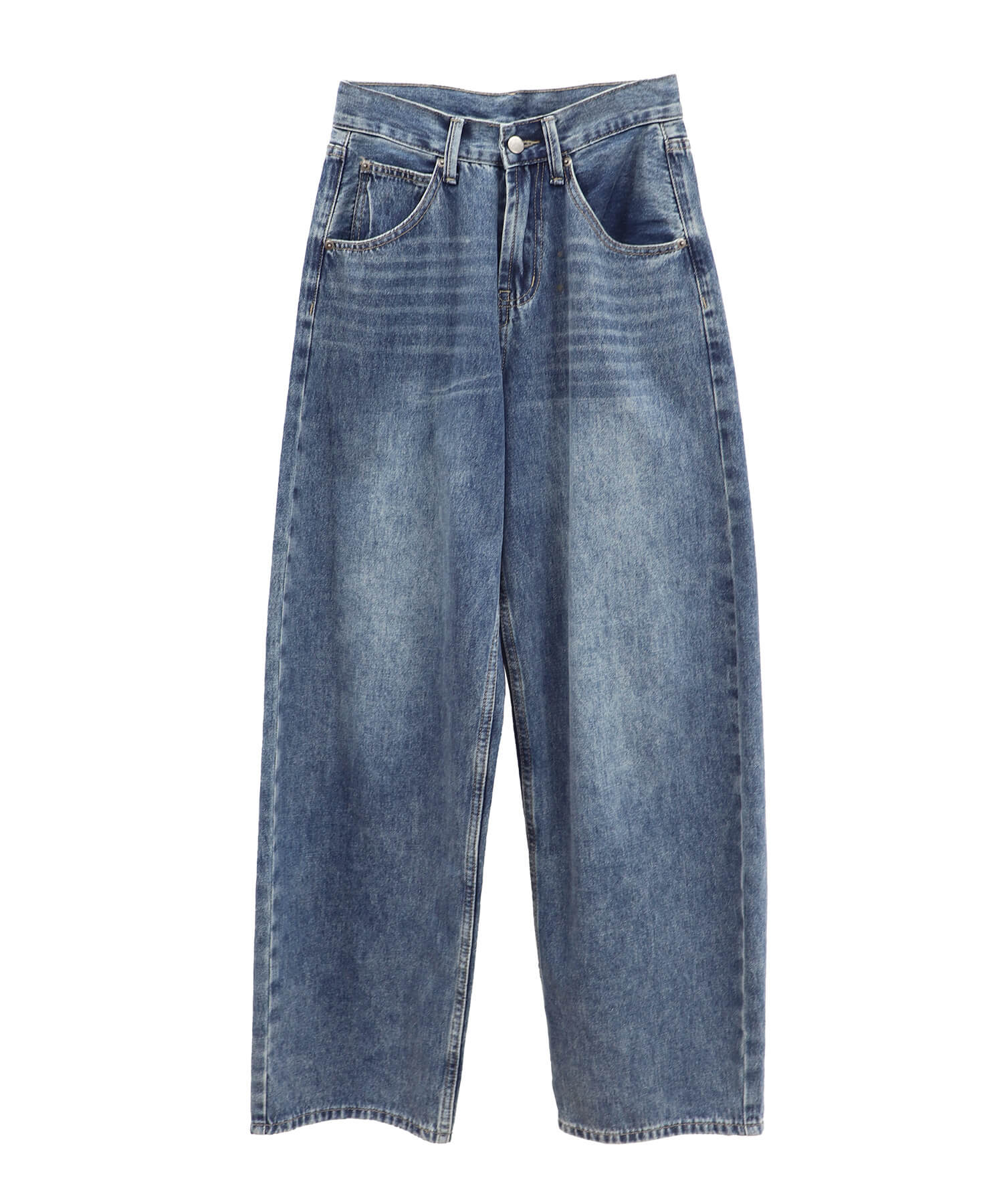 ヴィンテージウォッシュワイドデニム | Vintage wash wide denim
