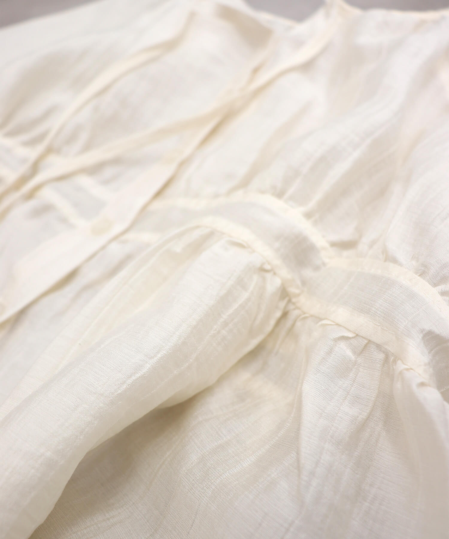 ワッシャーシアーリボンブラウス | Washer sheer ribon blouse (chiica
