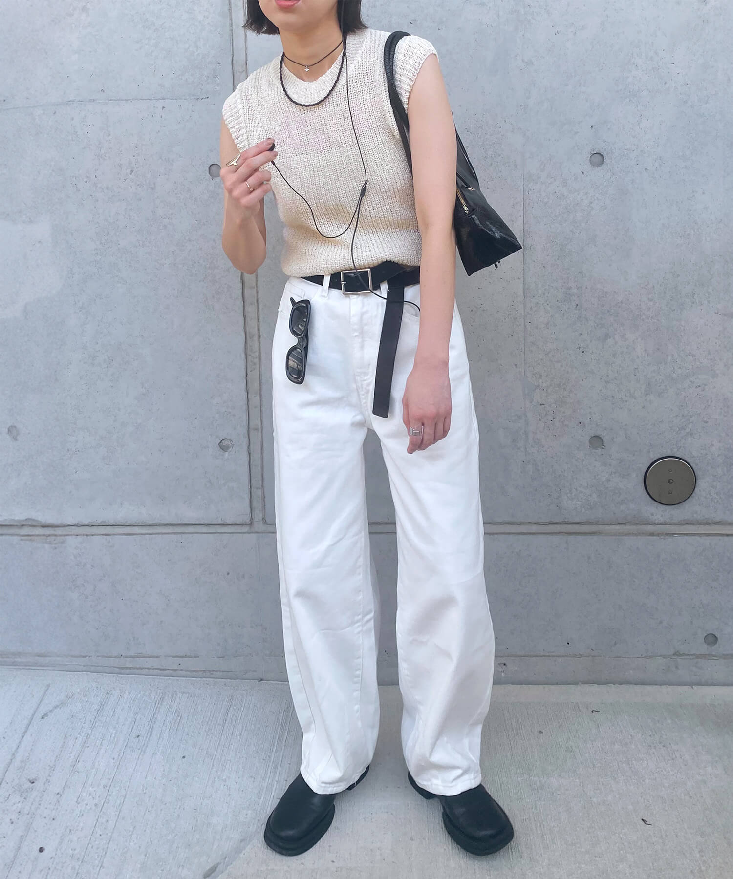 メッシュソフトニットベスト | Mesh soft knit vest (kiharu select)