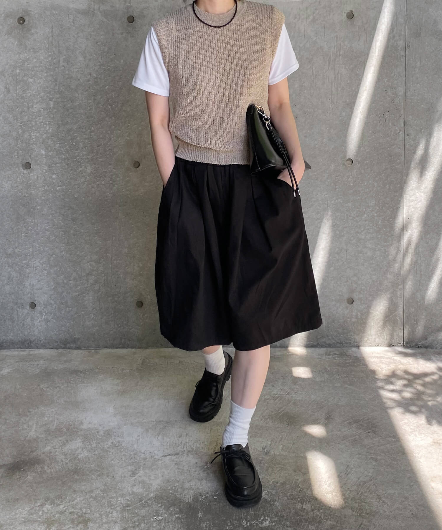 メッシュソフトニットベスト | Mesh soft knit vest (kiharu select)