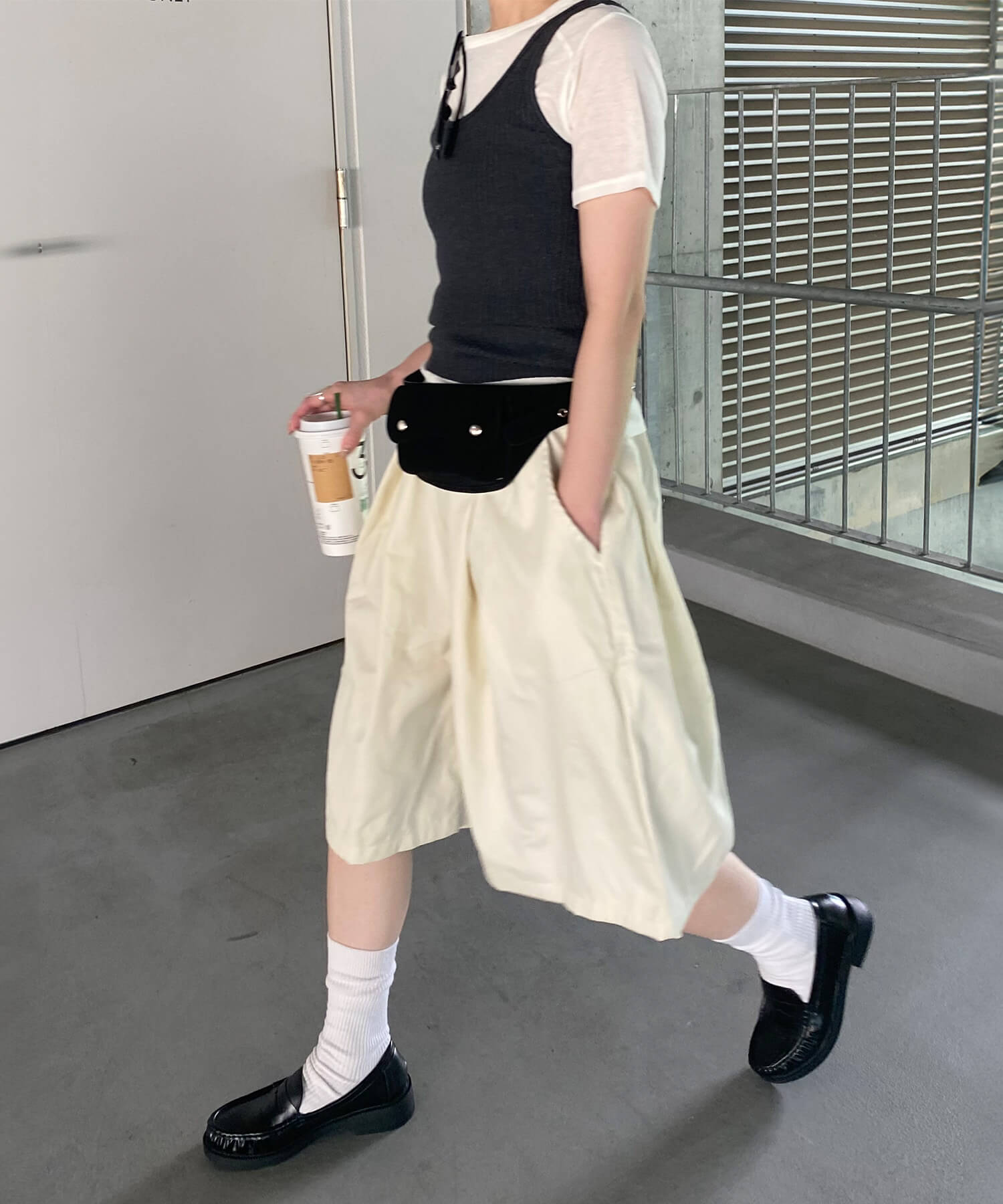 ボリュームワイドハーフパンツ | Volume wide half pants (kiharu select)