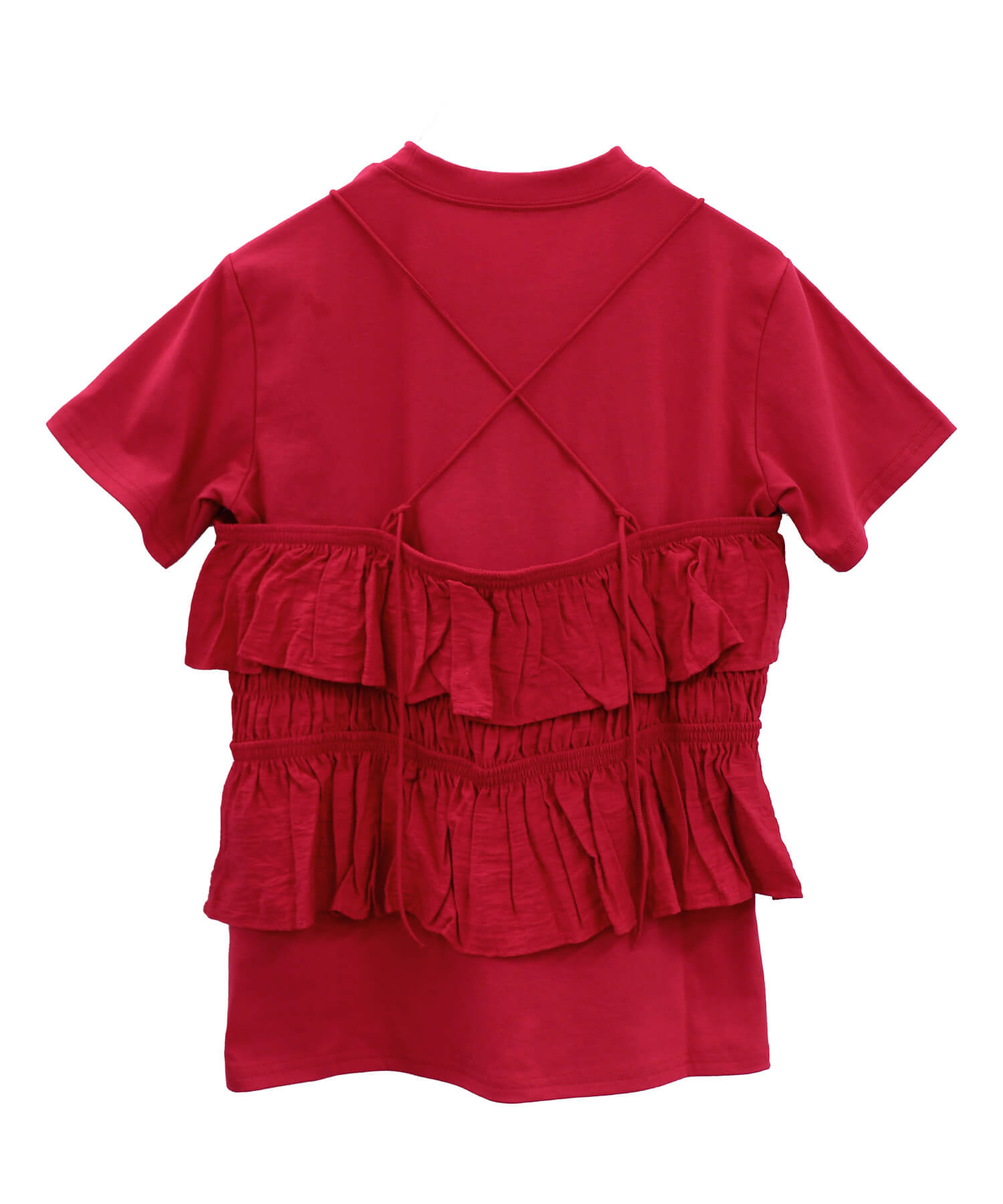 フリルギャザービスチェ & Tシャツセット | Frill gatherd buistier