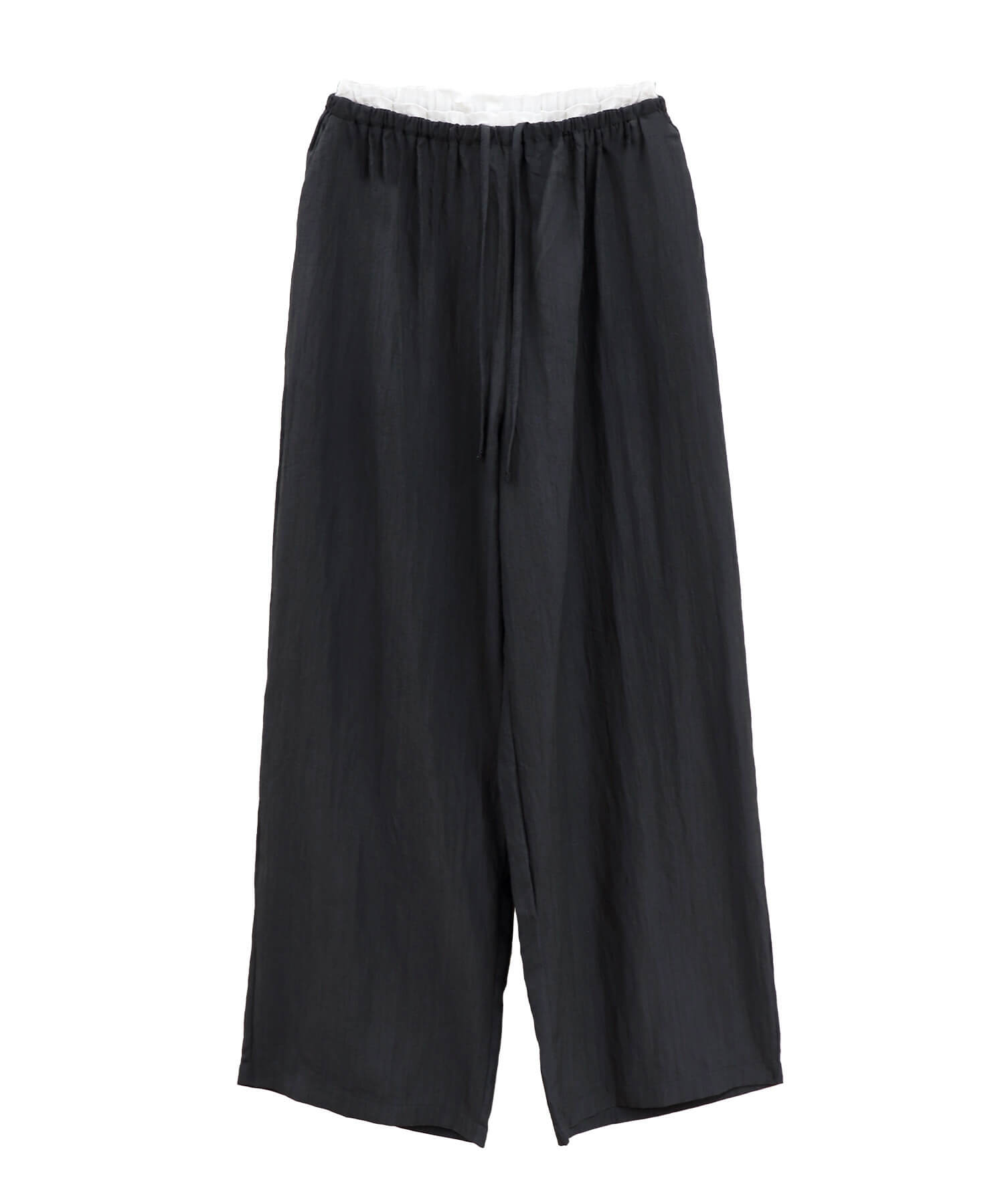 ウエスト配色ナイロンライトパンツ | Waist bicolor nylon light pants