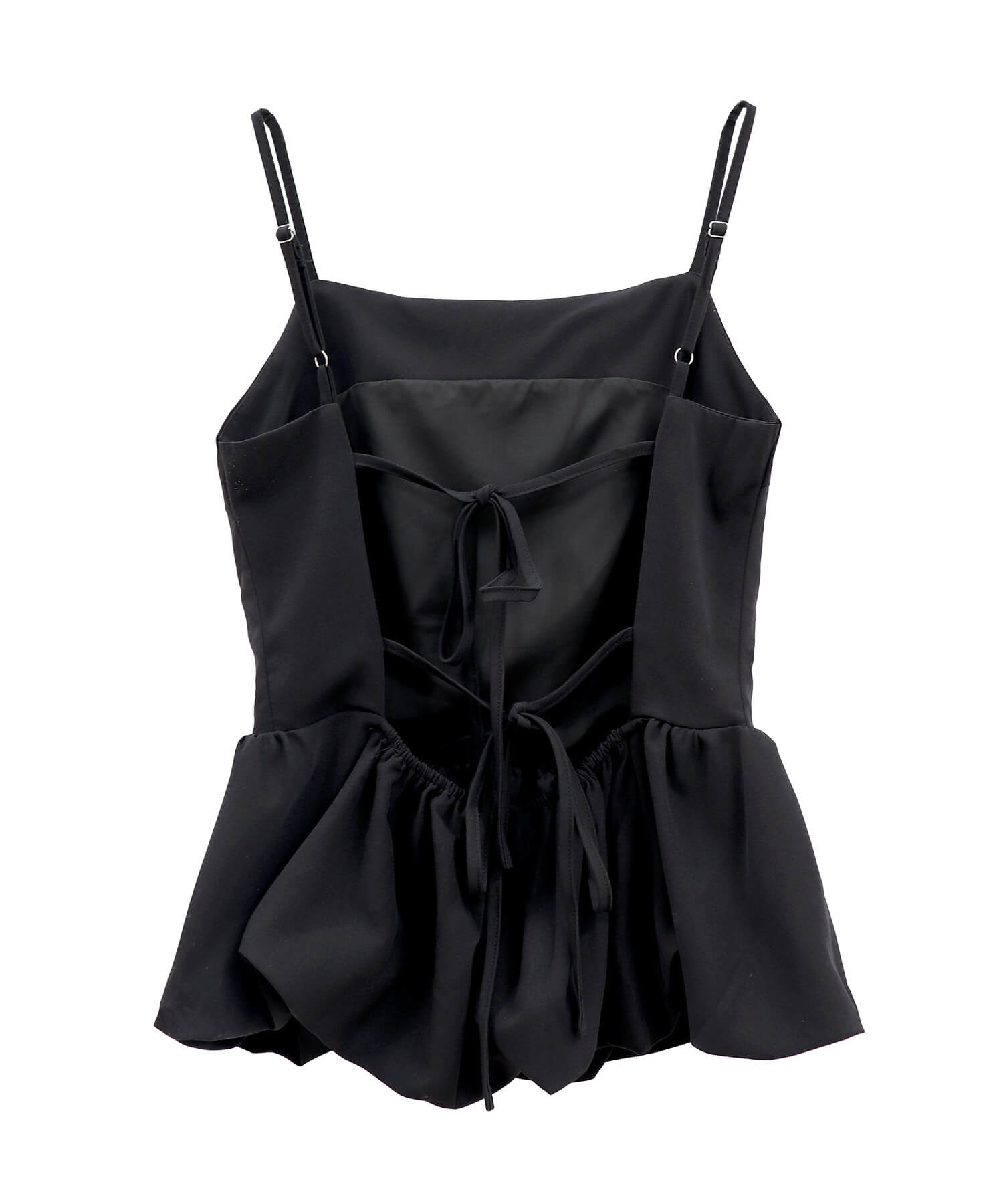 バックリボンキャミソールペプラムビスチェ | Back ribbon camisole