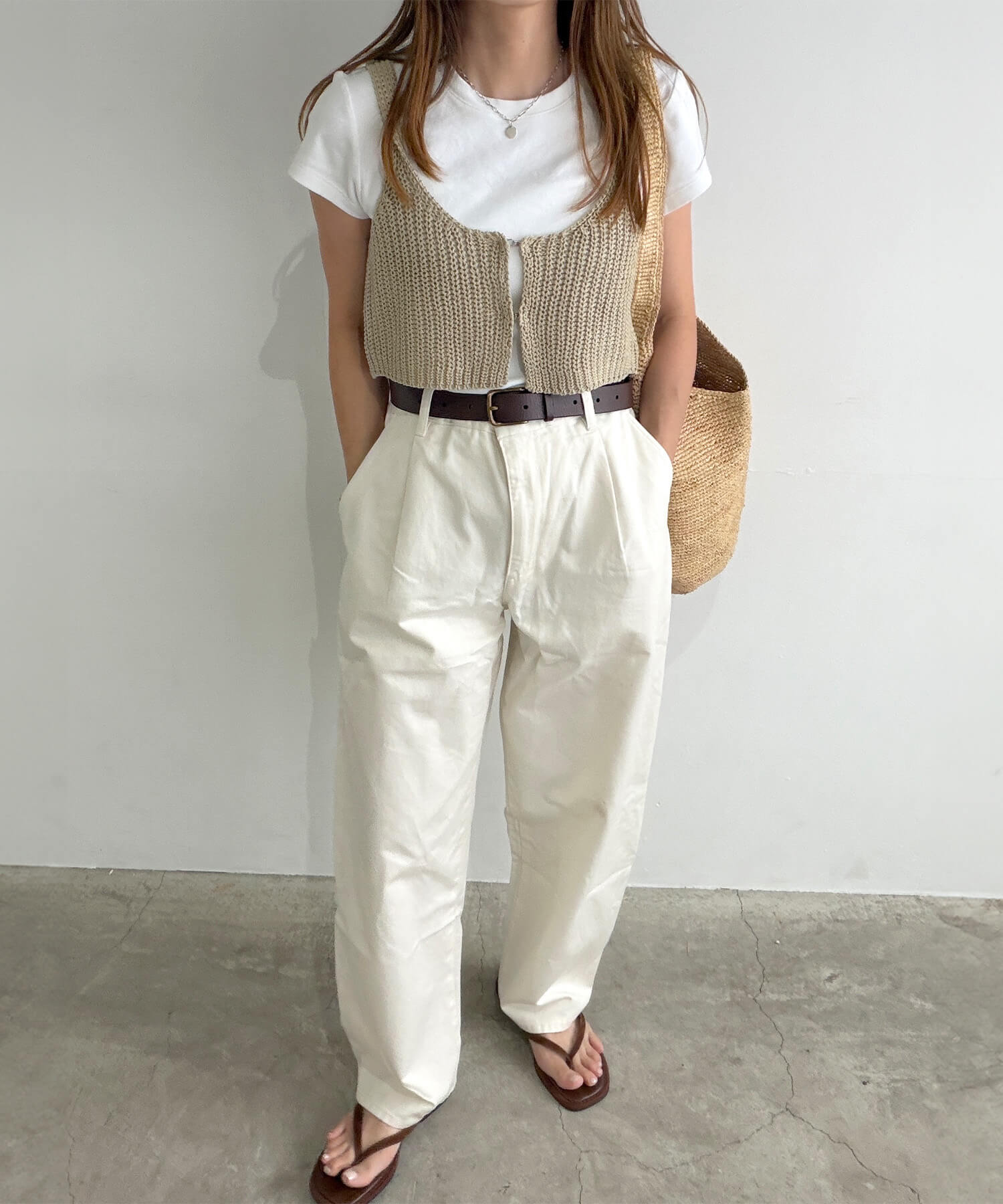 フロントホックニットビスチェ | Front hook knit bustier (chiica select)
