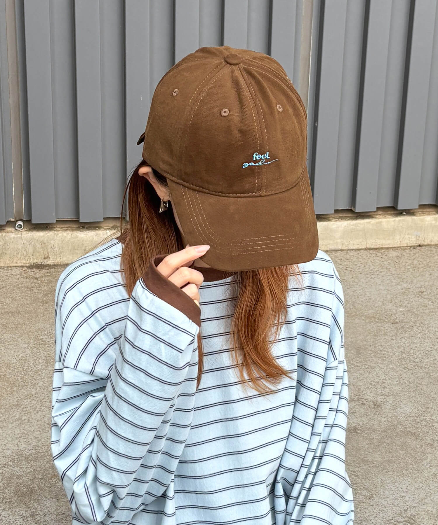 バイカラー刺繍キャップ | Bicolor embroidery cap (isook select)